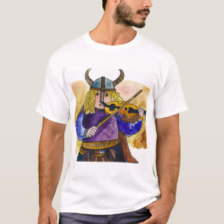 Isaac Stern som en viking Violinist T-skjorta T Shirt