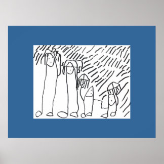 Isaacs familj i Rain Poster