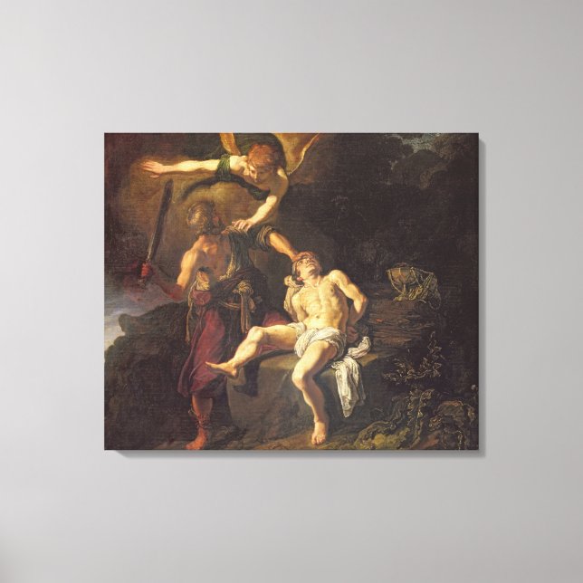 Isaacs uppoffring, 1616 canvastryck (Framsida)