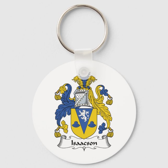 Isaacson Family Crest Nyckelring (Framsida)