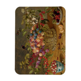 Isaak Soreau Painting of Fruits Magnet