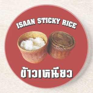 Isaan Sticky Ris [Khao Niao] Underlägg Sandsten