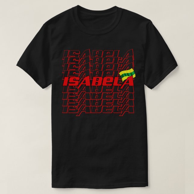 Isabela Cascade text T Shirt (Design framsida)