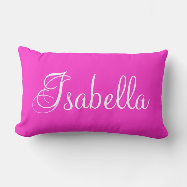 Isabella Bella Rosa Lumbar Personlig Pillow Lumbarkudde (Framsida)