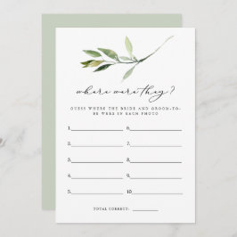 ISABELLA Boho Greenery var de spelade Möhippa Inbjudningar