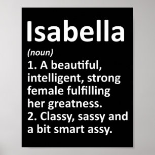 Isabella Definition Personligt Namn Roligt Jul Poster
