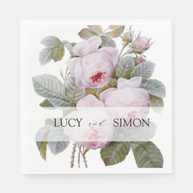 Isabella, Elegant Vintage Ro Pappersservett (Framsidan)