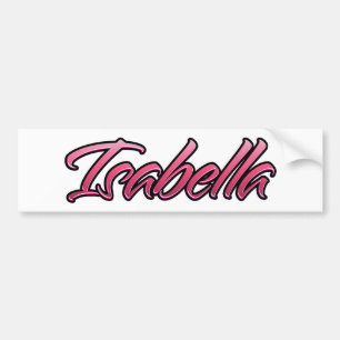 Isabella faderade rosa Aufkleber Sticker Bildekal