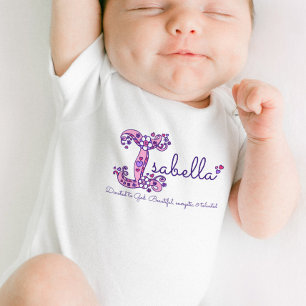 Isabella flickanamn & menande I-monogramskjorta T Shirt
