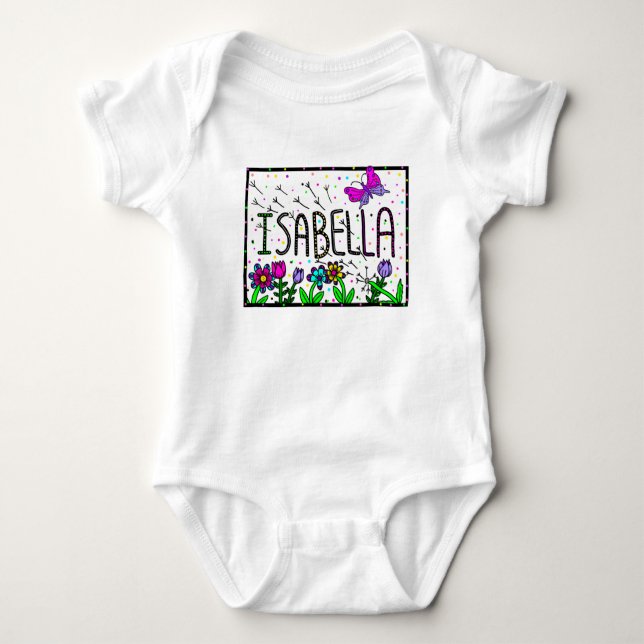 Isabella Flicknamn, Whimsical Art   T Shirt (Framsida)