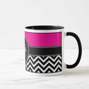 Isabella för shock rosasparreMonogram chic Mugg