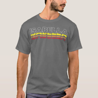 Isabella Förnamn Rolig Vintage Solnedgång Isabella T Shirt