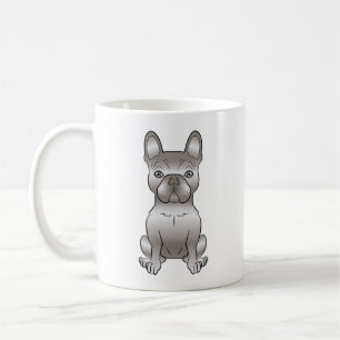 Isabella fransk bulldog Frenchie söt tecknad hund Kaffemugg