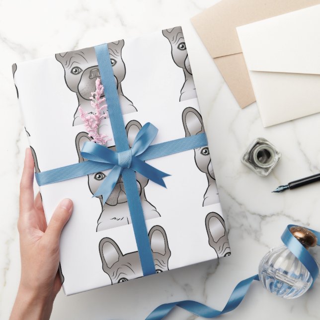 Isabella French Bulldog / Frenchie Hundmönster Presentpapper (Gifting)