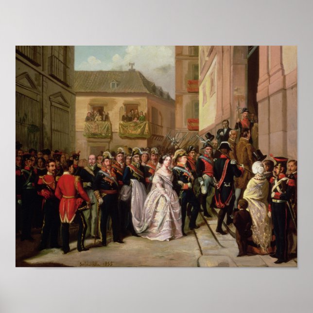 Isabella II av Spanien och hennes make Poster (Framsidan)