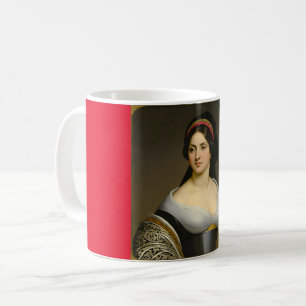 Isabella Marie Rousseaus fin konst Kvinnlig porträ Kaffemugg