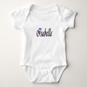Isabella Namn I Lila Och Rosa, T Shirt