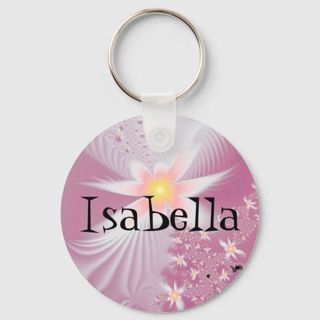 Isabella Namn Keychain Nyckelring (Framsida)