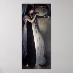 Isabella och krukan av basilika poster