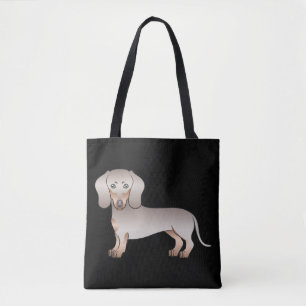 Isabella Och Tan Korthårig Dachshund Hund - Svart Tygkasse