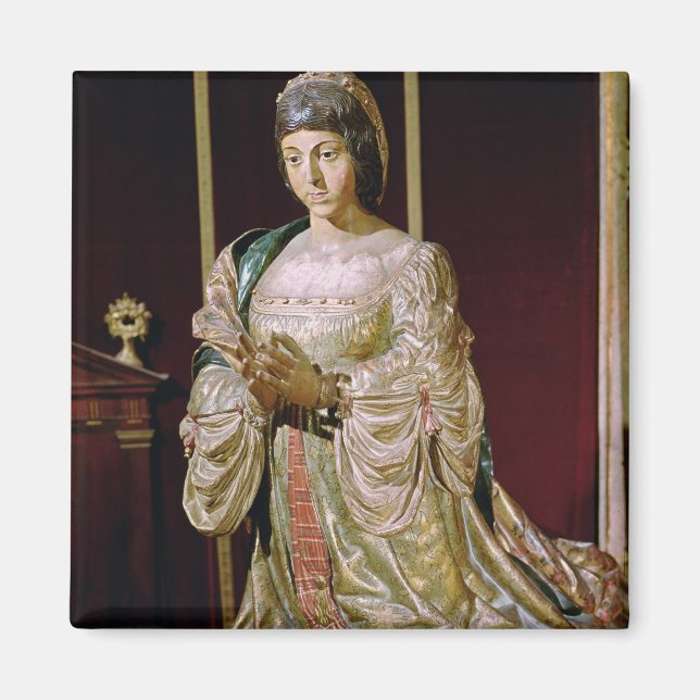 Isabella of Castile in Prayer, 1520-22 Magnet (Framsidan)