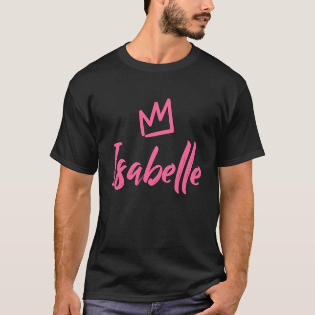 Isabelle Queen Rosa Krona for Women Kkallade Isa T Shirt (Framsida)