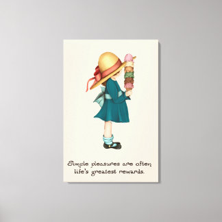 Isabels Ice Cream Canvastryck