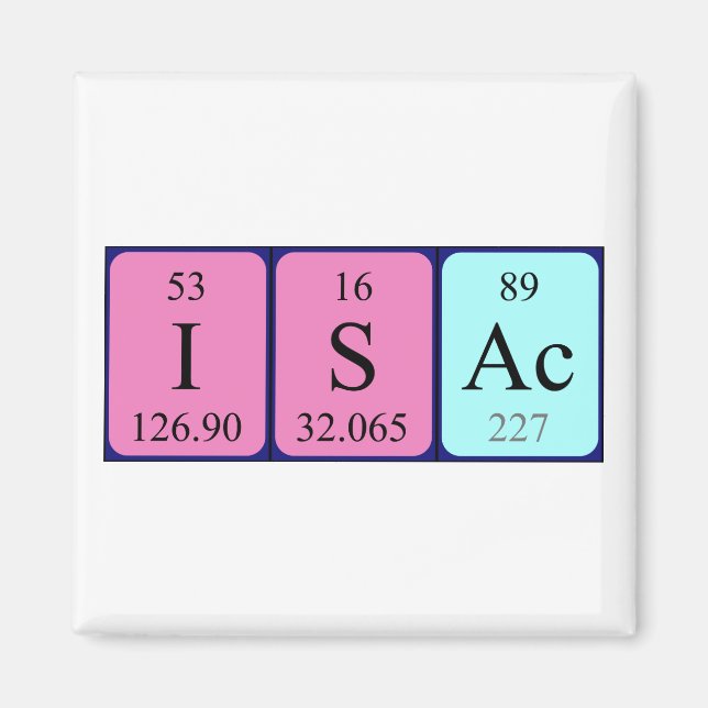 Isac Peric bord namn magnet (Framsidan)