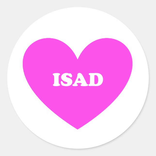 Isad Runt Klistermärke (Framsida)
