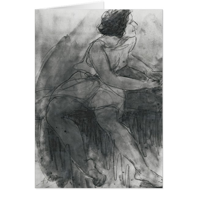 Isadora Duncan Hälsningskort (Framsidan)