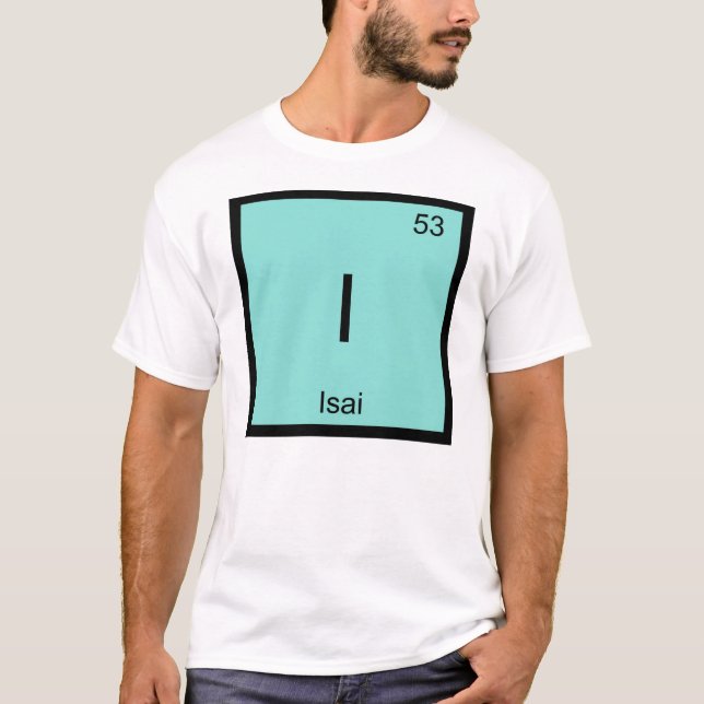 Isai Namn Kemi Element Periodiska Systemet T-shirt (Framsida)