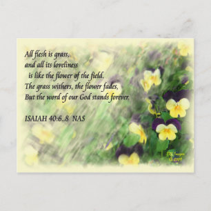 Isaiah40:6...8 vykort