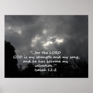 "Isaiah 12:2" av Carter L. Shepard Poster