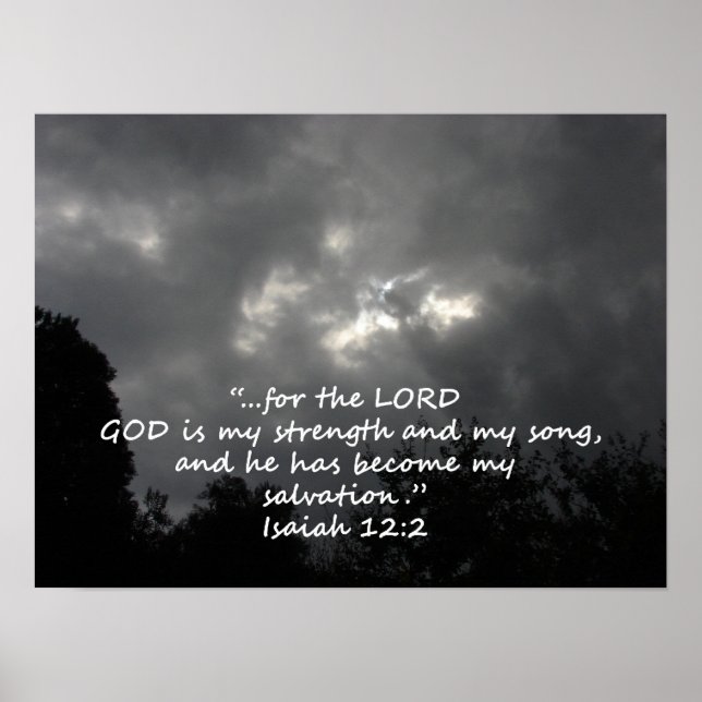 "Isaiah 12:2" av Carter L. Shepard Poster (Framsidan)