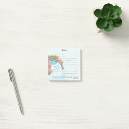 Isaiah 12:3 Christian Bible Verse Post-it Notes Block