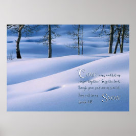 Isaiah 1:18, inspirationell poster