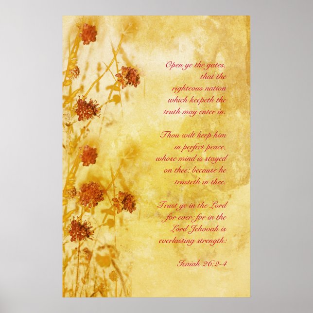 Isaiah 26: 2-4 poster (Framsidan)