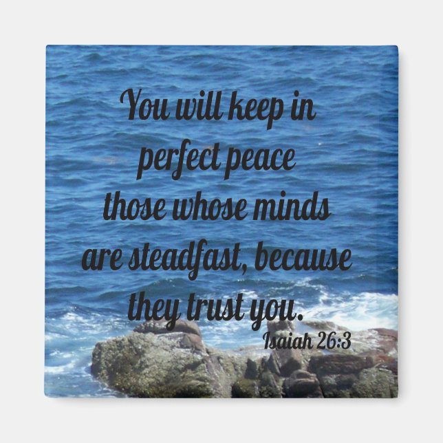 Isaiah 26:3 magnet (Framsidan)