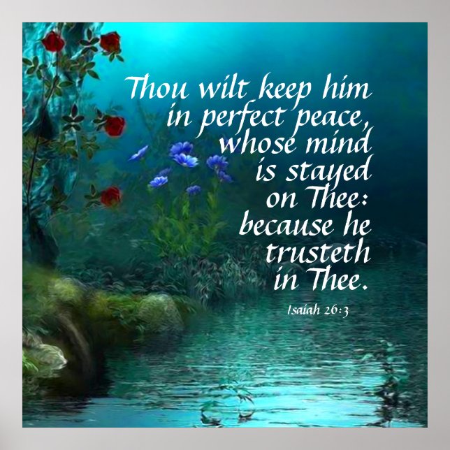 Isaiah 26:3 poster (Framsidan)