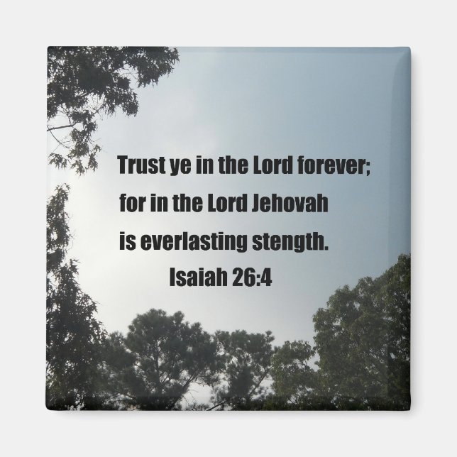 Isaiah 26:4 magnet (Framsidan)