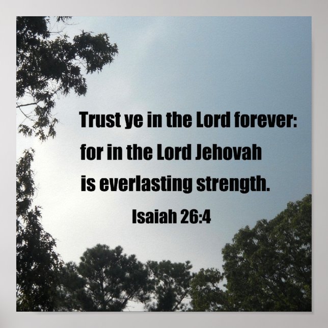 Isaiah 26:4 poster (Framsidan)