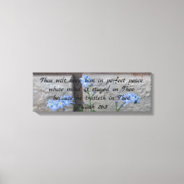 Isaiah 26 Glöd-me-nots canvas