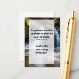 Isaiah 30:15 Tystnad och förtroende ska vara Tilläggskort