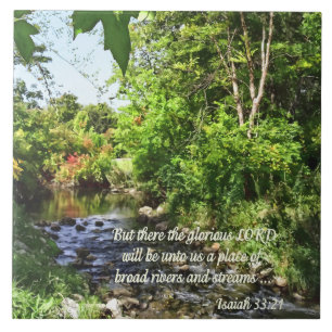 Isaiah 33:21 kakelplatta