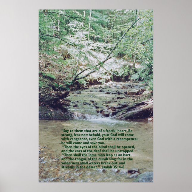 Isaiah 35:4-6 poster (Framsidan)