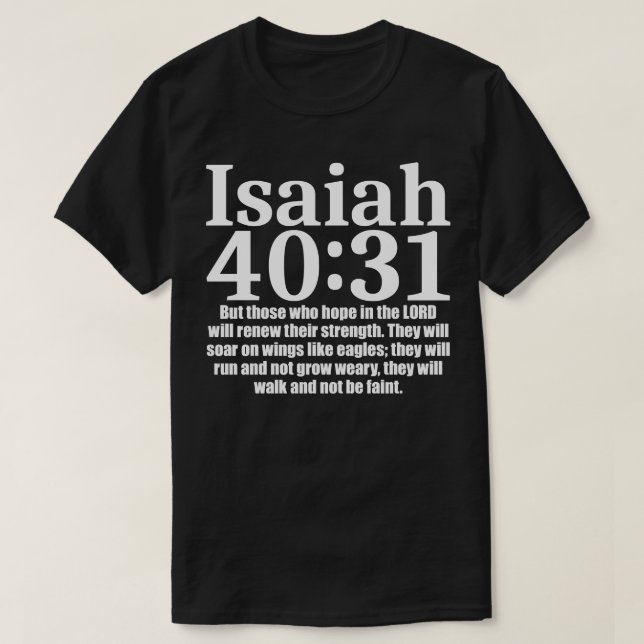 Isaiah 4031 1 t shirt (Design framsida)