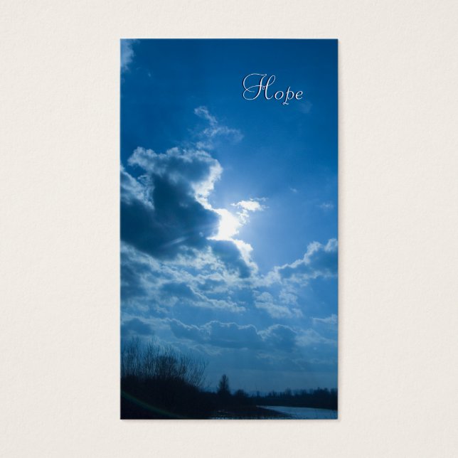 Isaiah 40;28-31 - inspirationellt bokmärke visitkort (Framsidan)