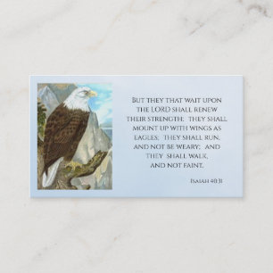 Isaiah 40:31 Affärskort i kyrkan Visitkort
