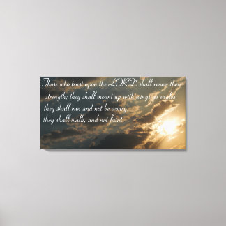 Isaiah 40:31 Bible verse kanvastryck