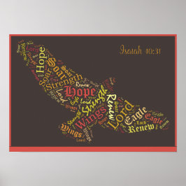 Isaiah 40:31 Bible verse poster